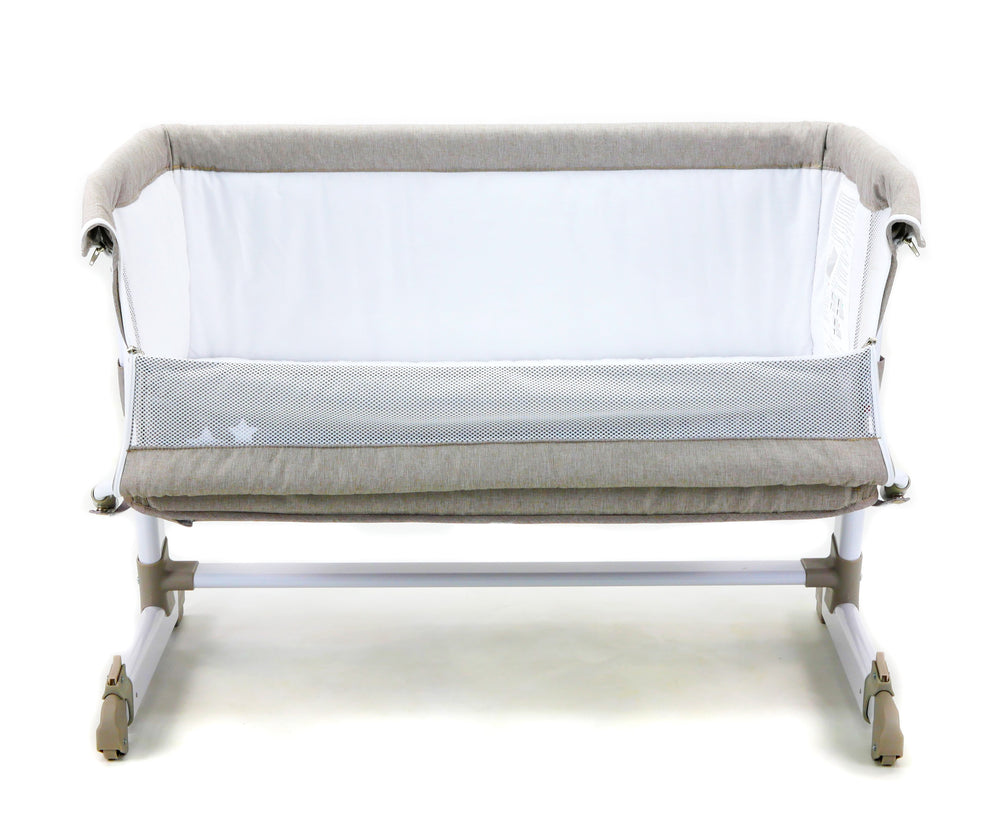 Asalvo Bedside Crib, Melange Beige