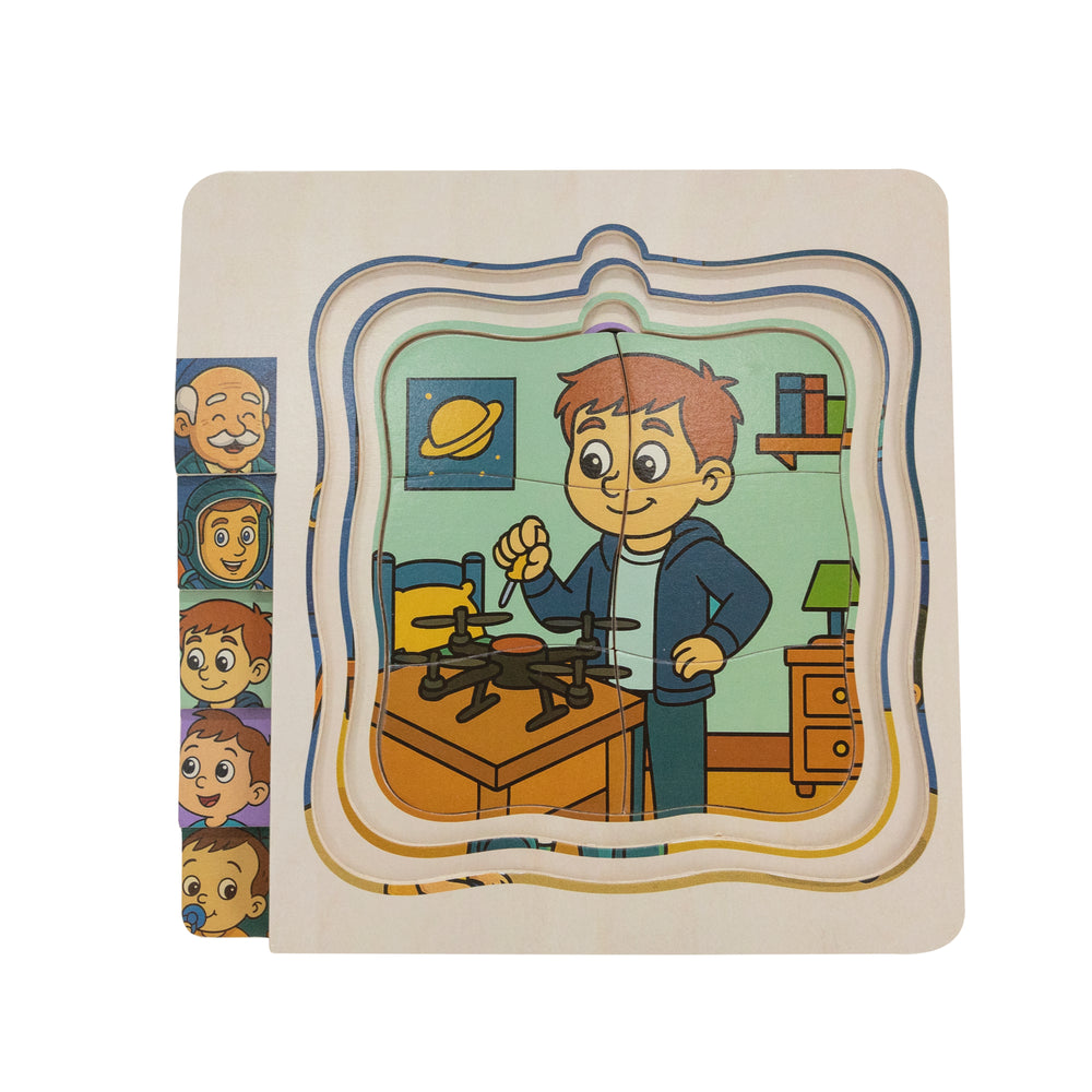 Kinder and Kids Lag-puslespil, Drengeliv