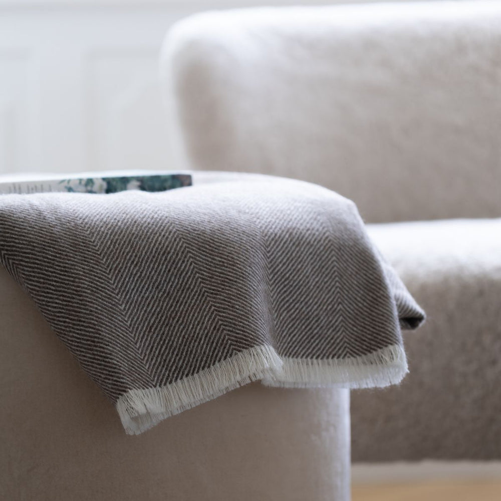 NATURES COLLECTION Sidsley uldplaid | 100% baby alpakauld