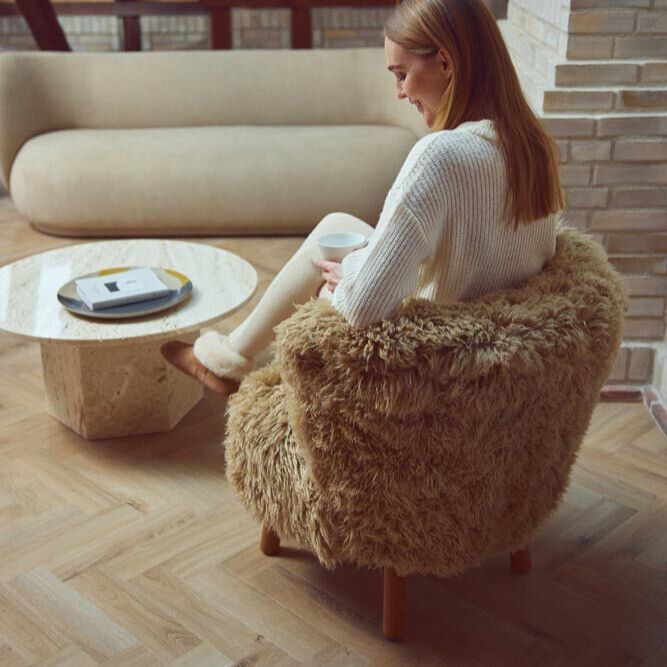 NATURES COLLECTION Emily Lounge Chair | Langhåret