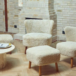 NATURES COLLECTION Emil Lounge Chair | Korthåret