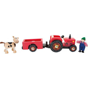Small foot Traktor med Anhænger, Bondegård