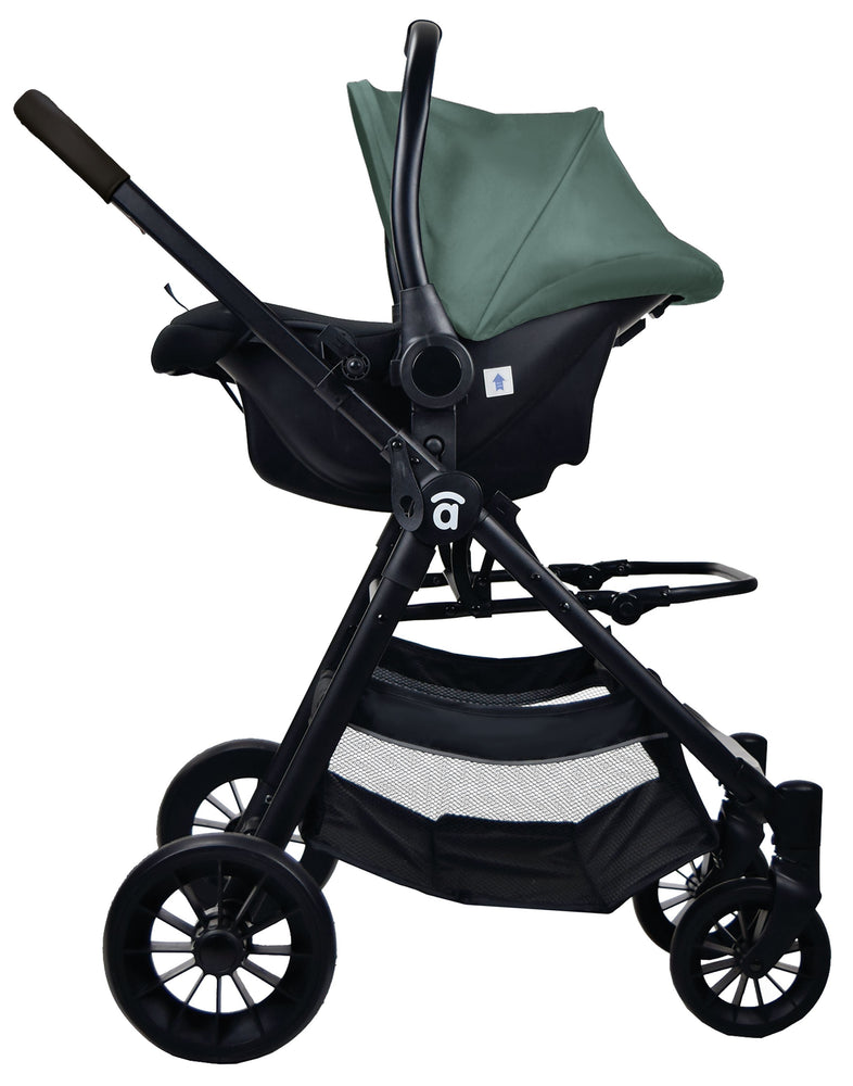 Asalvo Klapvogn Sæt Travel System Ecuador, Oliven