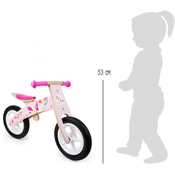 Small foot Balance Cykel, Unicorn/Pink