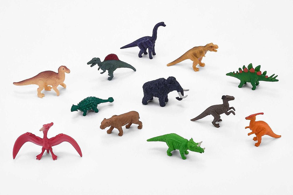Mojo Dinosaurer og forhistoriske dyr (12stk) ass.